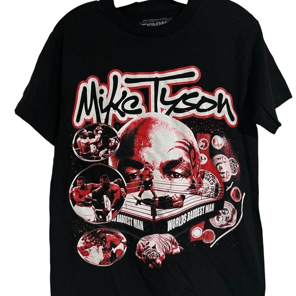 Mike Tyson Black Graphic Men's T-Shirt